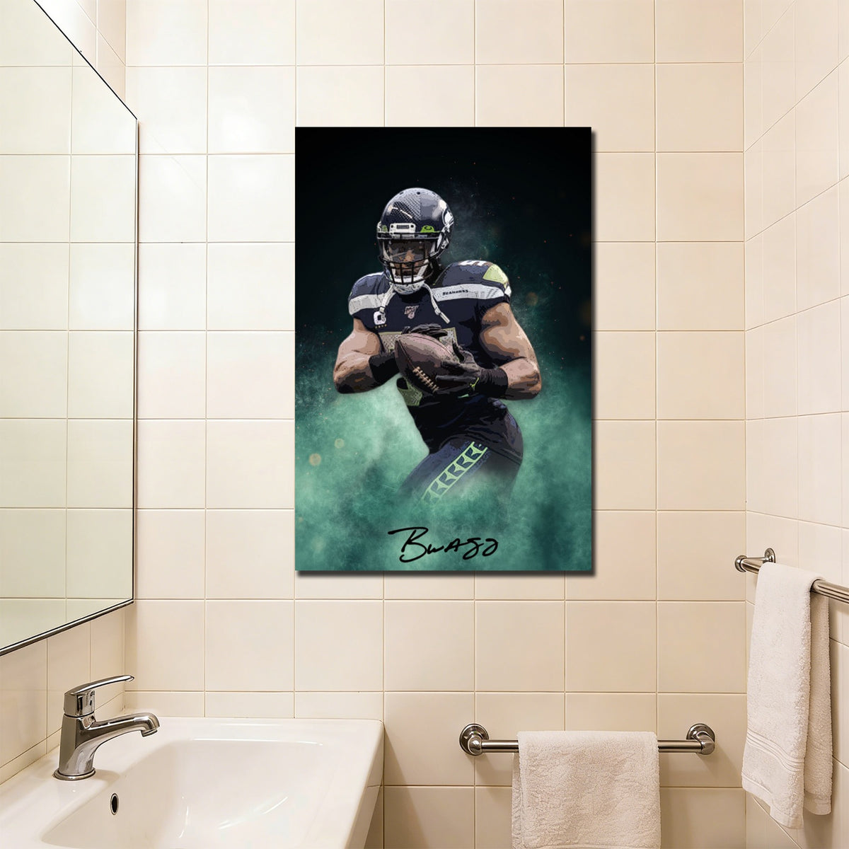 Bobby Wagner Celebrity Sports Art Poster School Dining Room Decoration 4 Canvas Wall Art Poster Decor Gift