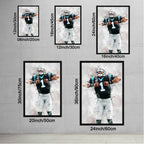 Cam Newton Celebrity Sports Art Poster School Dining Room Decoration 5 Canvas Wall Art Poster Decor Gift