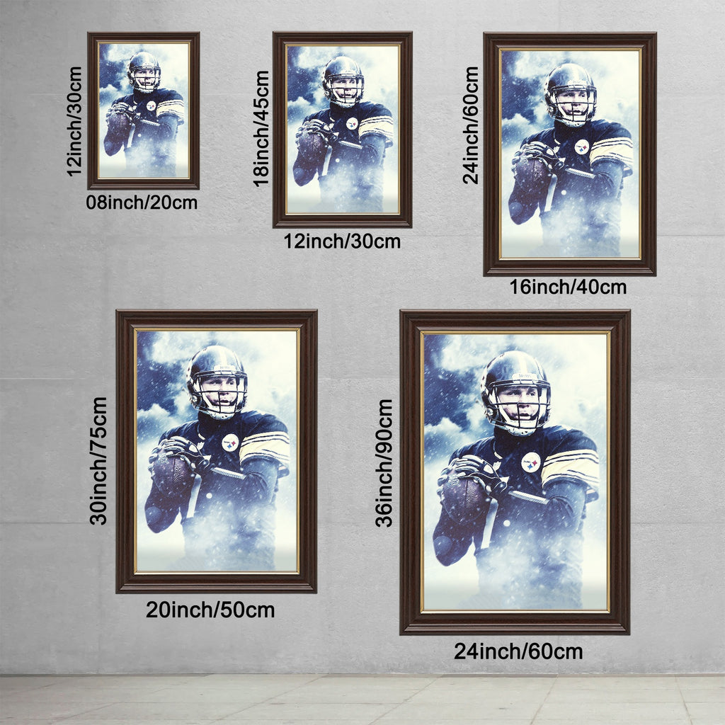 Ben Roethlisberger Art Sports Decorative Poster School Dormitory 1 Canvas Wall Art Poster Decor Gift