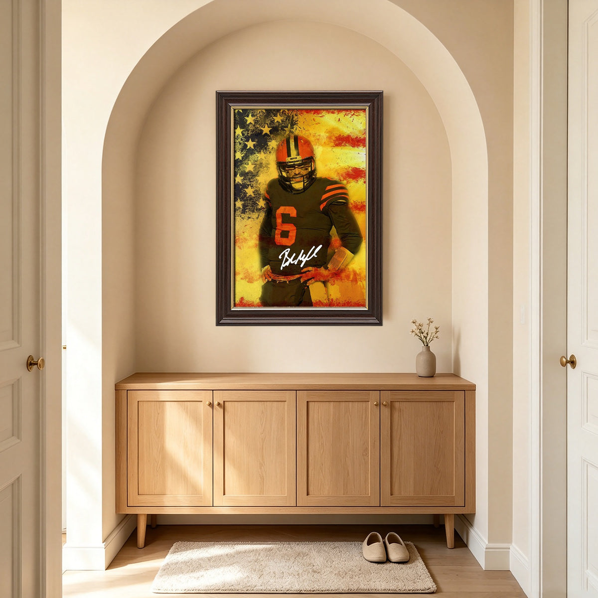 Baker Mayfield Sports Celebrity Art Deco Poster 4 Canvas Wall Art Poster Decor Gift