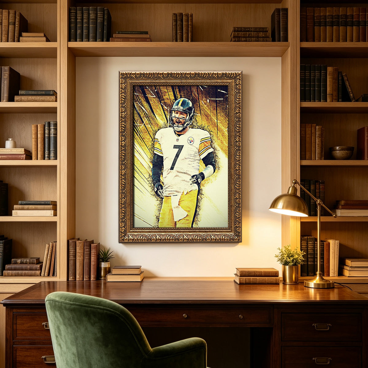 Ben Roethlisberger Celebrity Sports Art Poster School Dining Room Decoration 5 Canvas Wall Art Poster Decor Gift