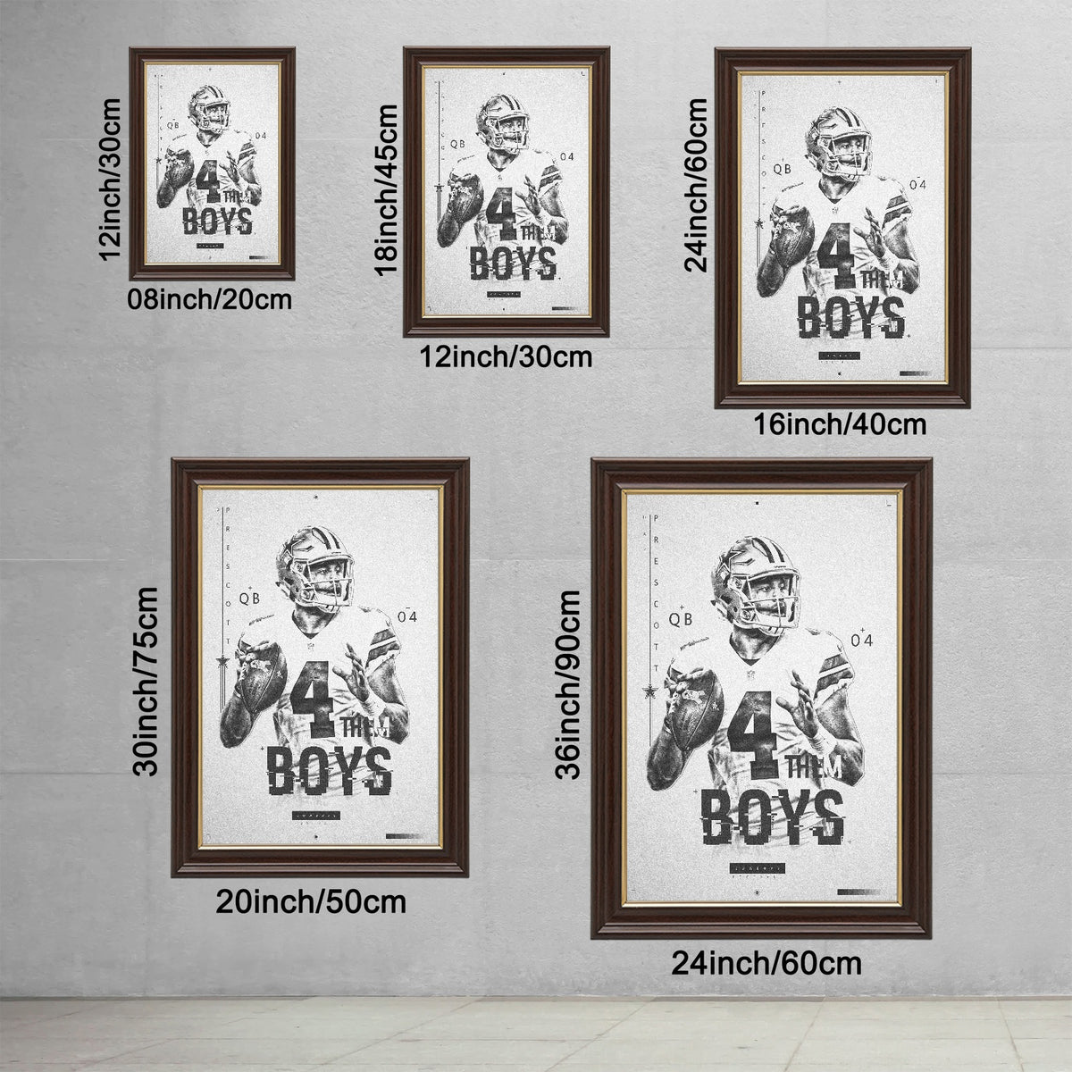 Dak Prescott Celebrity Sports Art Poster School Dining Room Decoration 1 Canvas Wall Art Poster Decor Gift