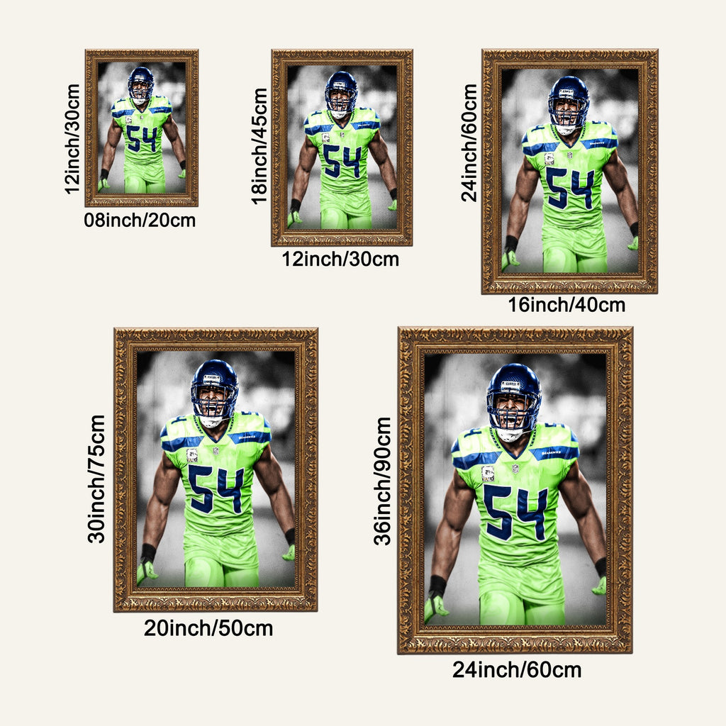 Bobby Wagner Art Sports Decorative Poster School Dormitory 7 Canvas Wall Art Poster Decor Gift