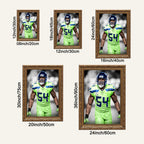 Bobby Wagner Art Sports Decorative Poster School Dormitory 7 Canvas Wall Art Poster Decor Gift