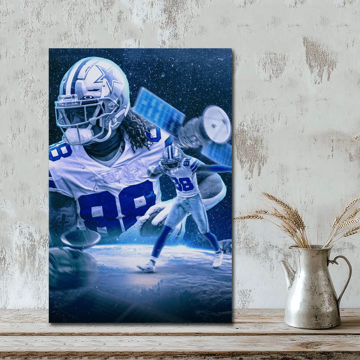 CeeDee Lamb Sports Celebrity Art Deco Poster 1 Canvas Wall Art Poster Decor Gift