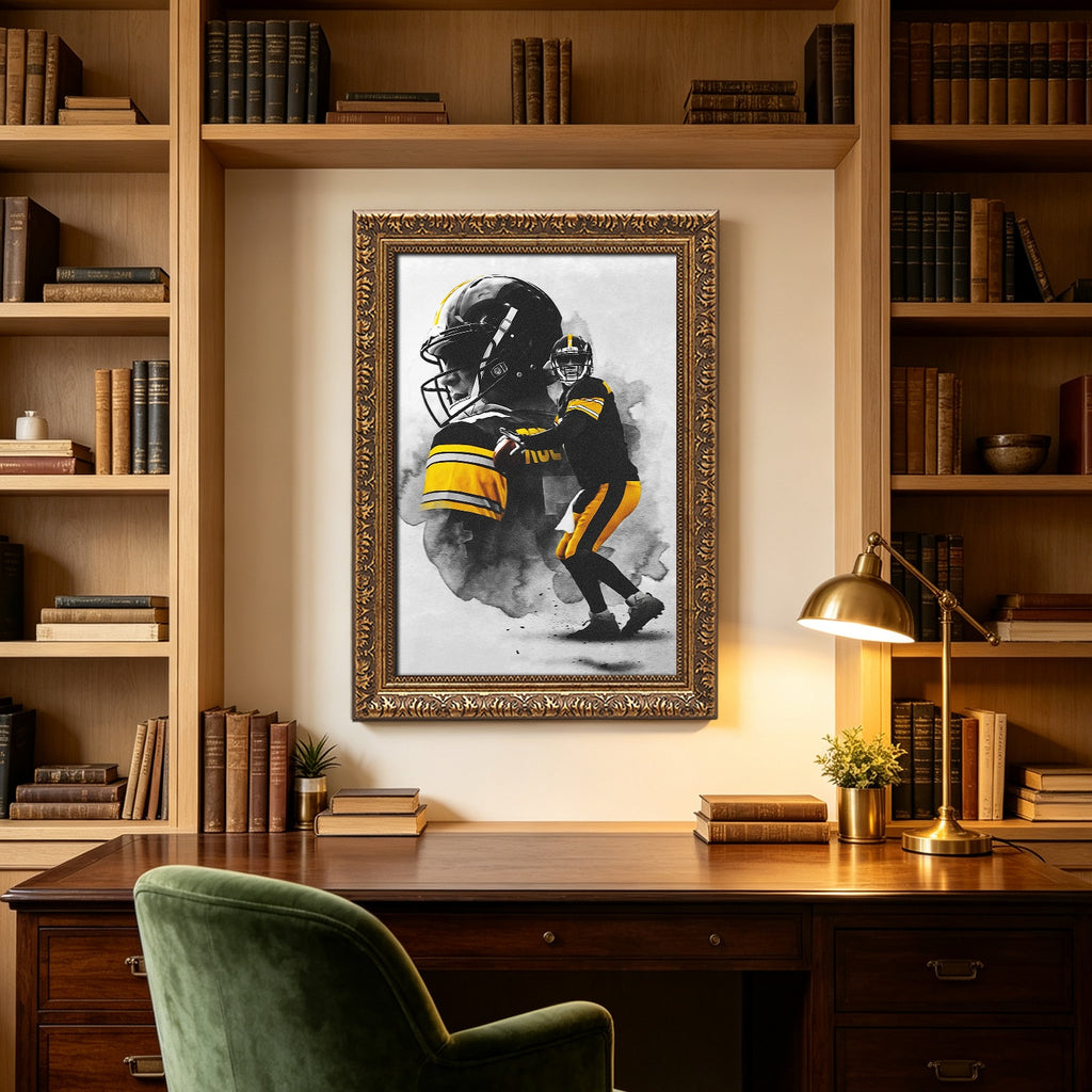 Ben Roethlisberger Art Sports Decorative Poster School Dormitory 4 Canvas Wall Art Poster Decor Gift