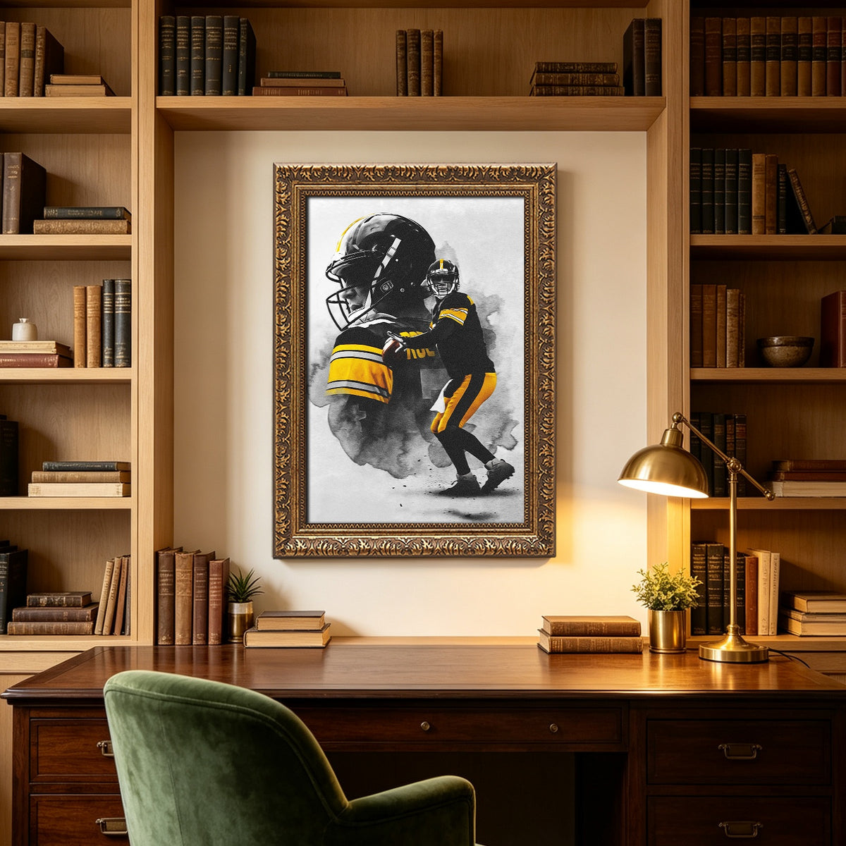 Ben Roethlisberger Art Sports Decorative Poster School Dormitory 4 Canvas Wall Art Poster Decor Gift