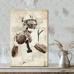 Cam Newton Sports Celebrity Art Deco Poster 7 Canvas Wall Art Poster Decor Gift