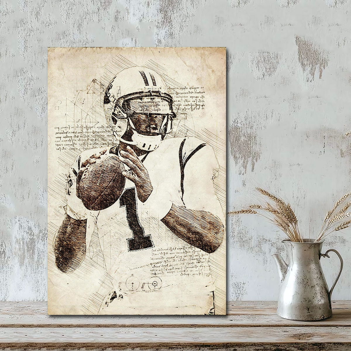 Cam Newton Sports Celebrity Art Deco Poster 7 Canvas Wall Art Poster Decor Gift