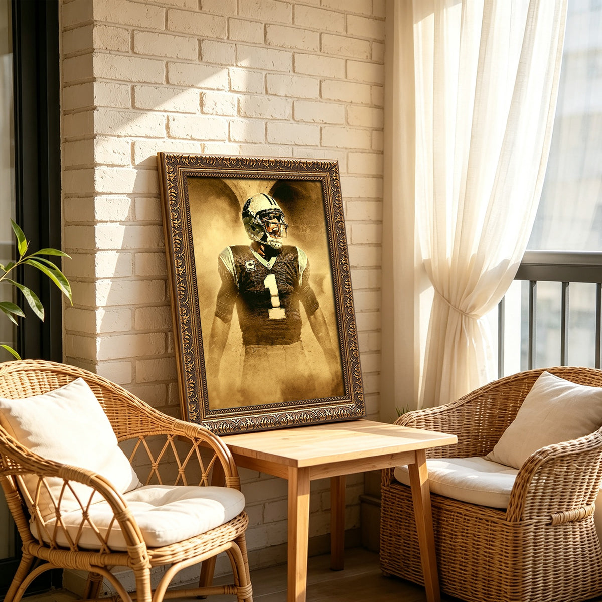Cam Newton Art Sports Decorative Poster School Dormitory 9 Canvas Wall Art Poster Decor Gift