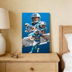 Christian McCaffrey Celebrity Sports Art Poster School Dining Room Decoration 0 Canvas Wall Art Poster Decor Gift
