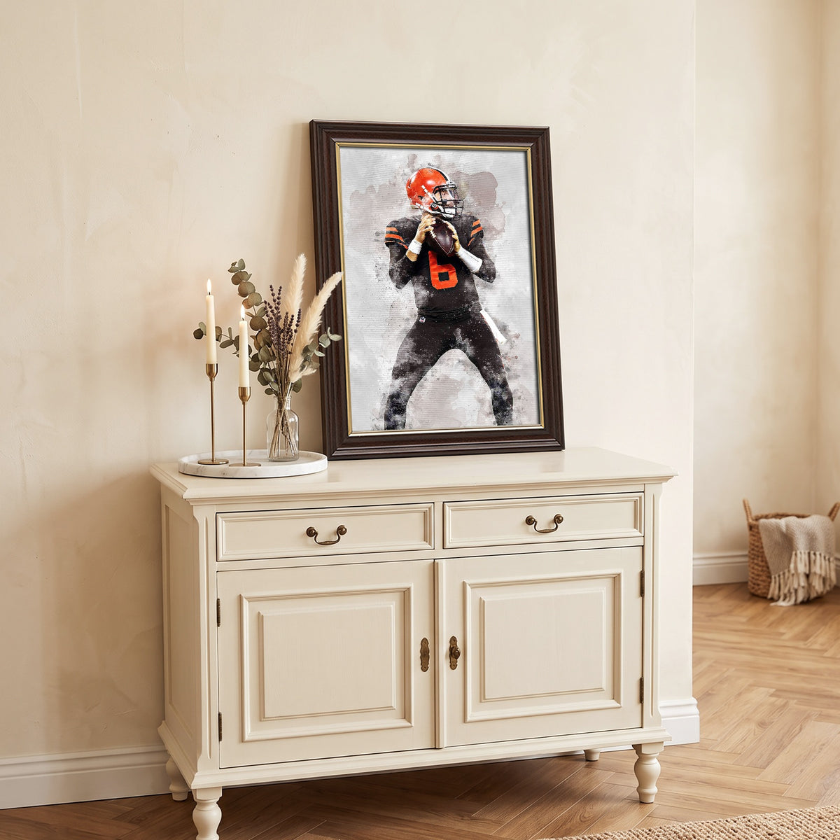 Baker Mayfield Celebrity Sports Art Poster School Dining Room Decoration 6 Canvas Wall Art Poster Decor Gift