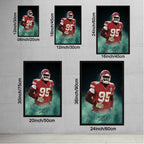 Chris Jones Celebrity Sports Art Poster School Dining Room Decoration 4 Canvas Wall Art Poster Decor Gift