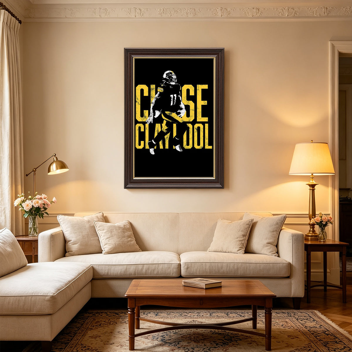 Chase Claypool Sports Celebrity Art Deco Poster 2 Canvas Wall Art Poster Decor Gift