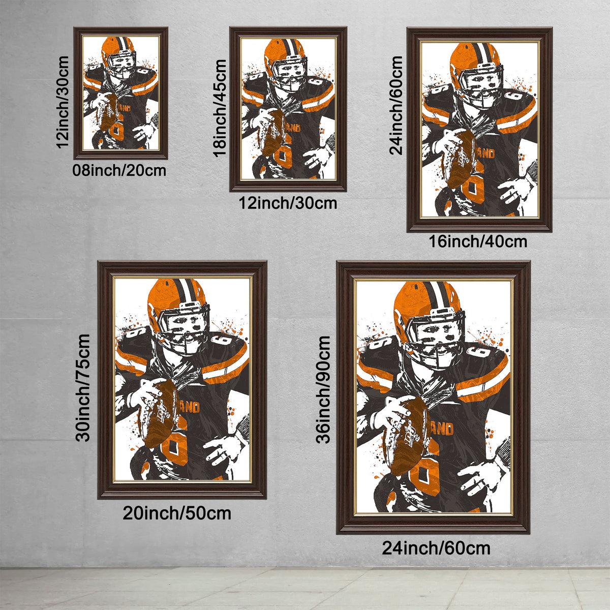 Baker Mayfield Celebrity Sports Art Poster School Dining Room Decoration 7 Canvas Wall Art Poster Decor Gift