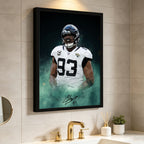 Calais Campbell Celebrity Sports Art Poster School Dining Room Decoration 7 Canvas Wall Art Poster Decor Gift