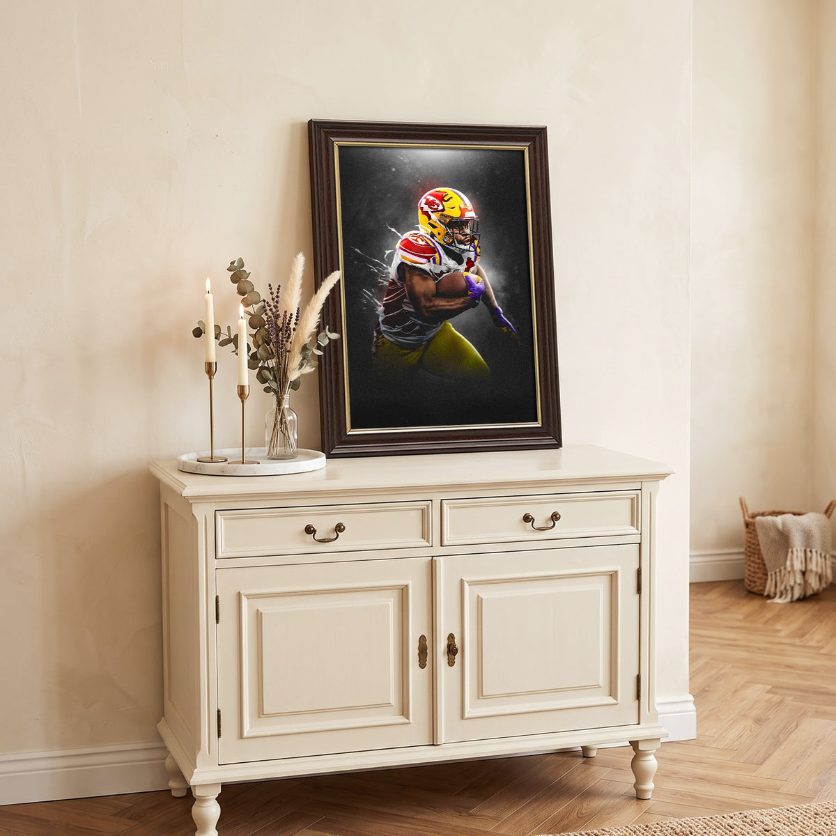 Clyde Edwards Helaire Art Sports Decorative Poster School Dormitory 3 Canvas Wall Art Poster Decor Gift