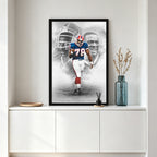 Bruce Smith Celebrity Sports Art Poster School Dining Room Decoration 0 Canvas Wall Art Poster Decor Gift