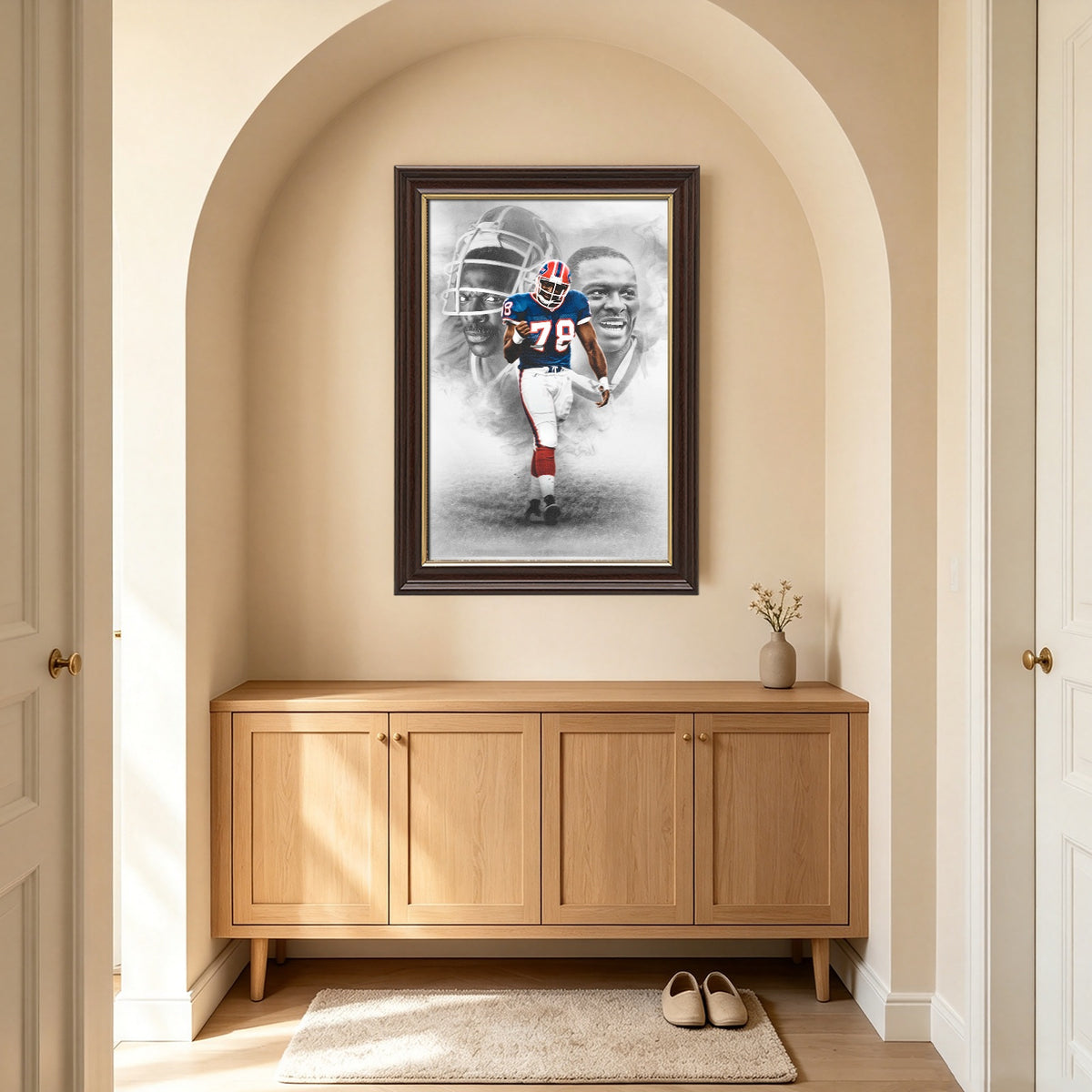 Bruce Smith Celebrity Sports Art Poster School Dining Room Decoration 0 Canvas Wall Art Poster Decor Gift