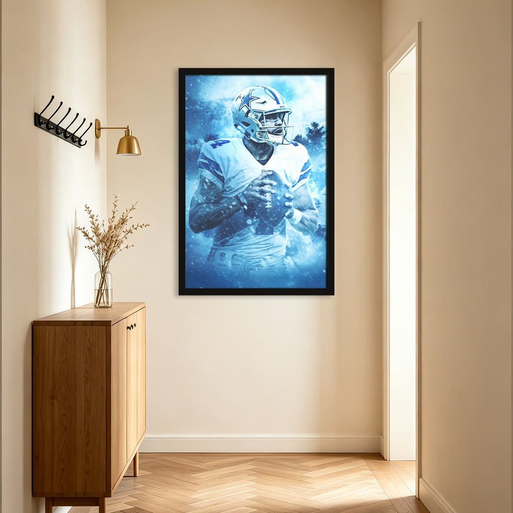 Dak Prescott Art Sports Decorative Poster School Dormitory 7 Canvas Wall Art Poster Decor Gift