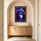Carson Wentz Sports Celebrity Art Deco Poster 2 Canvas Wall Art Poster Decor Gift