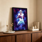 Dak Prescott Sports Celebrity Art Deco Poster 2 Canvas Wall Art Poster Decor Gift