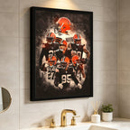 Baker Mayfield Kareem Hunt Austin Hooper Denzel Ward Art Sports Decorative Poster School Dormitory 1 Canvas Wall Art Poster Decor Gift