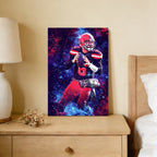 Baker Mayfield Sports Celebrity Art Deco Poster 3 Canvas Wall Art Poster Decor Gift