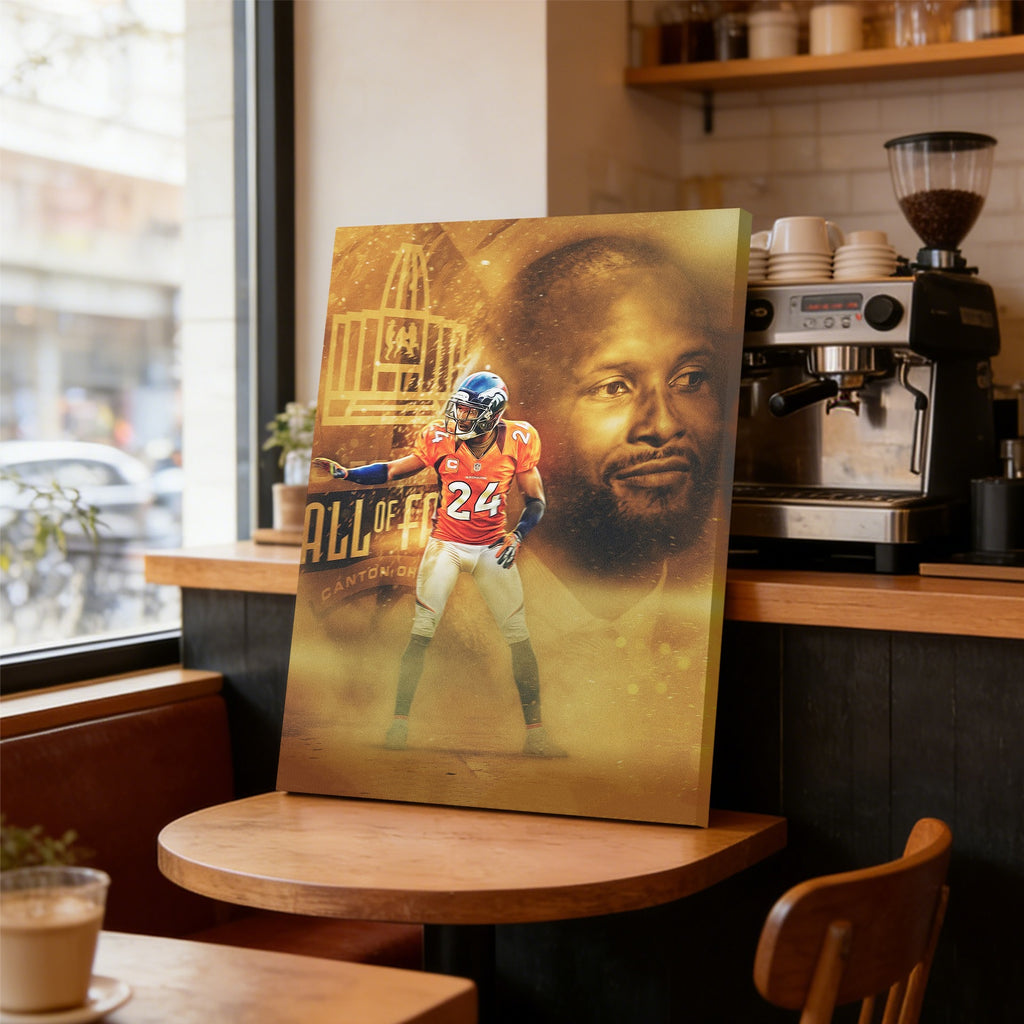 Champ Bailey Art Sports Decorative Poster School Dormitory 4 Canvas Wall Art Poster Decor Gift