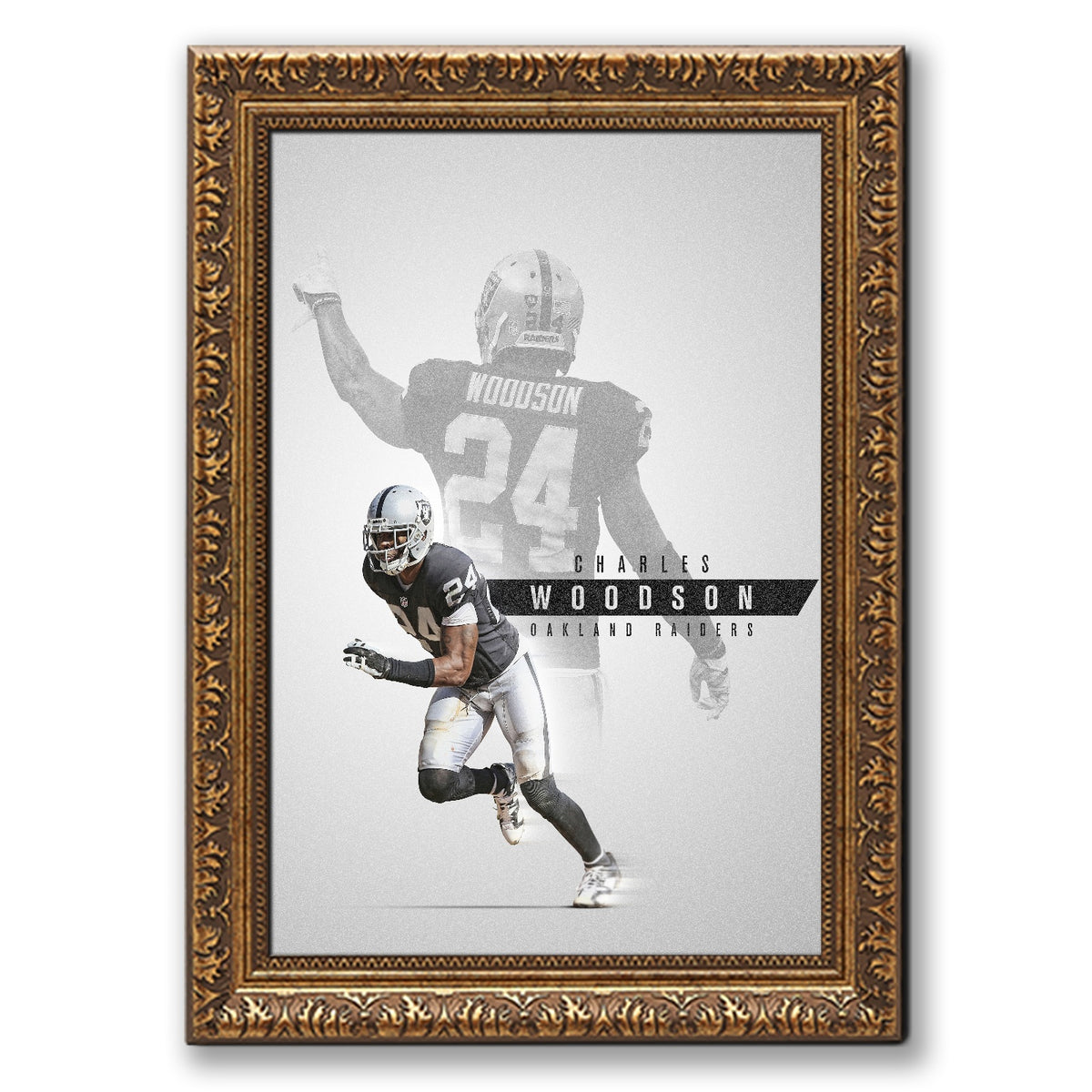 Charles Woodson Celebrity Sports Art Poster School Dining Room Decoration 6 Canvas Wall Art Poster Decor Gift