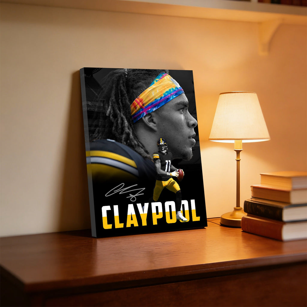 Chase Claypool Sports Celebrity Art Deco Poster 1 Canvas Wall Art Poster Decor Gift