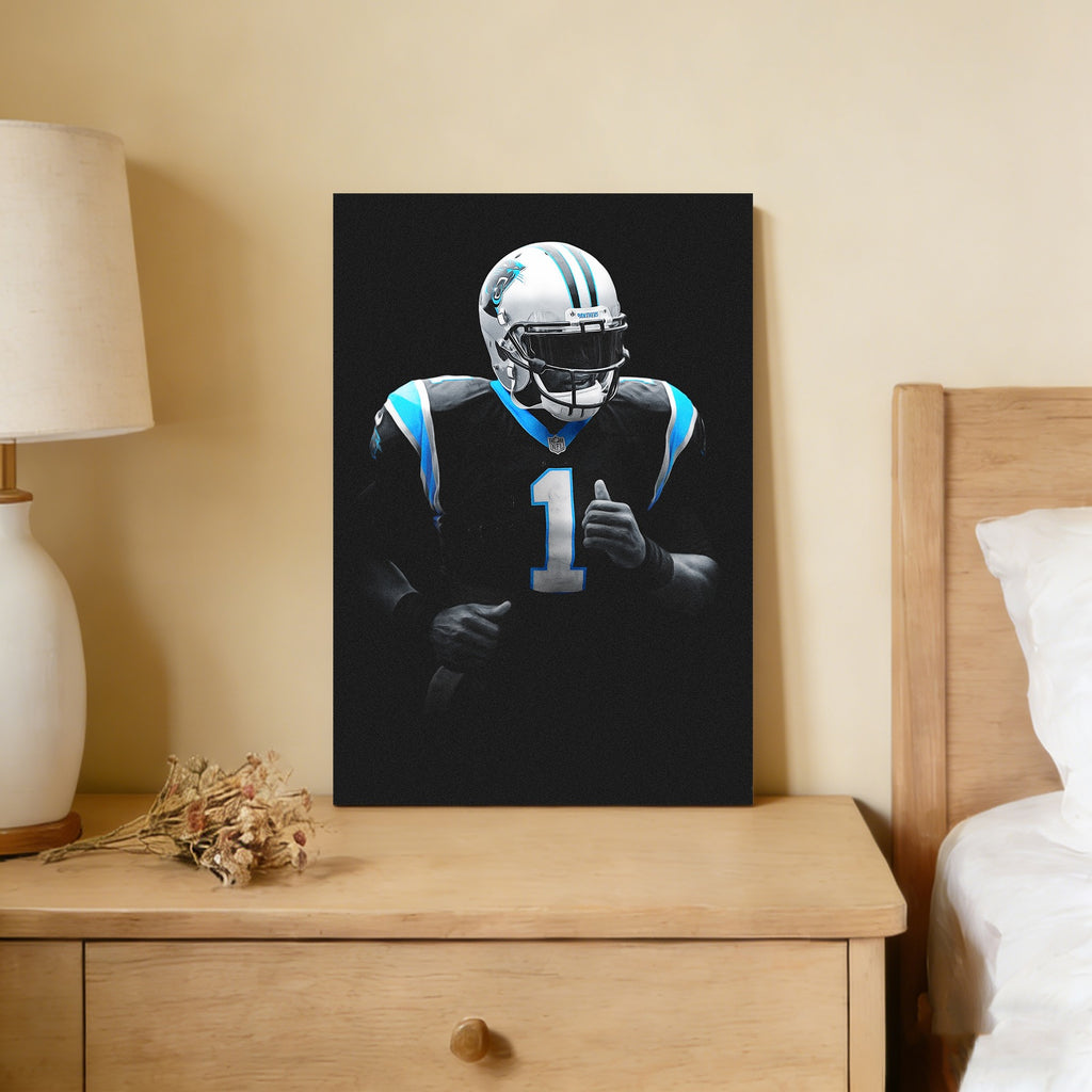 Cam Newton Art Sports Decorative Poster School Dormitory 3 Canvas Wall Art Poster Decor Gift