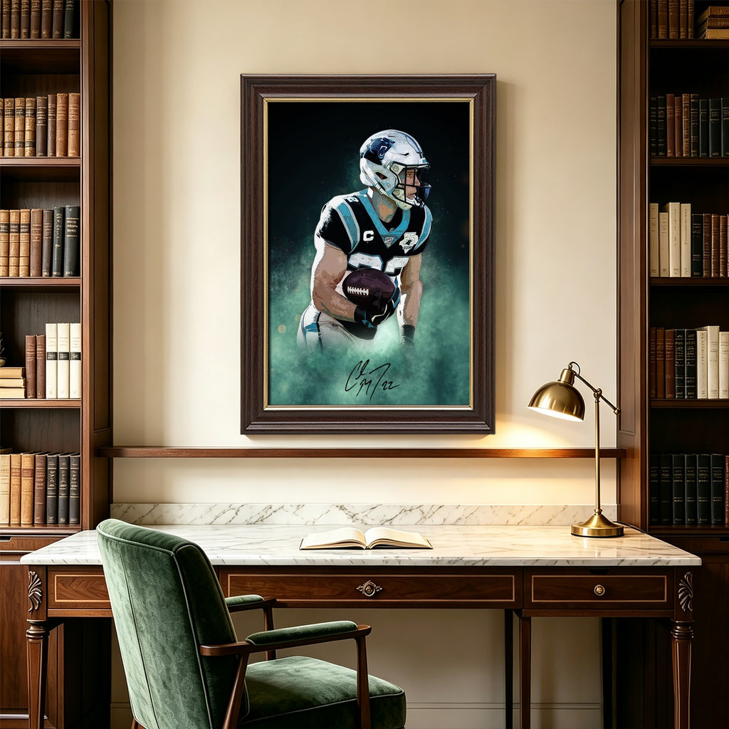 Christian McCaffrey Celebrity Sports Art Poster School Dining Room Decoration 4 Canvas Wall Art Poster Decor Gift