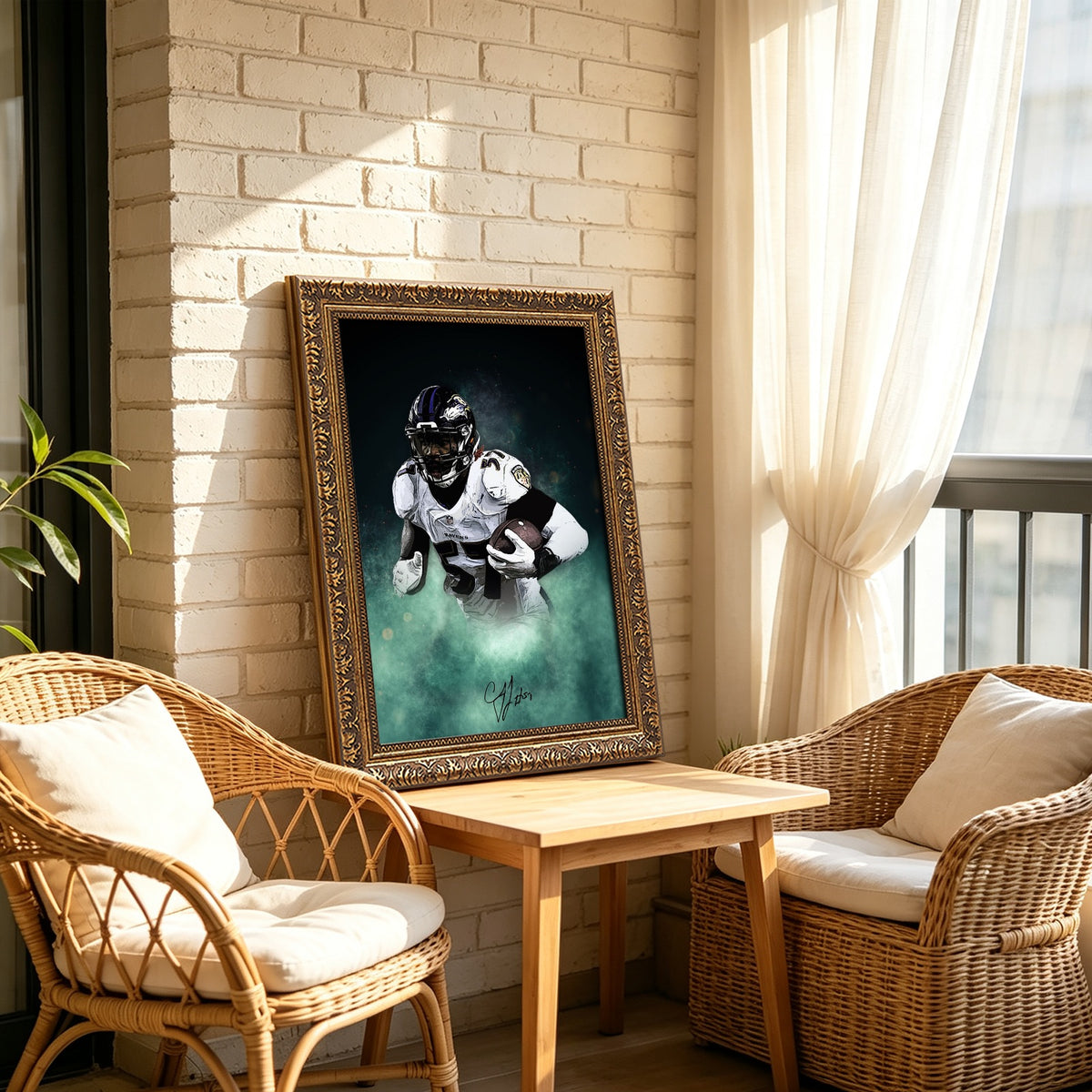 CJ Mosley Celebrity Sports Art Poster School Dining Room Decoration 8 Canvas Wall Art Poster Decor Gift