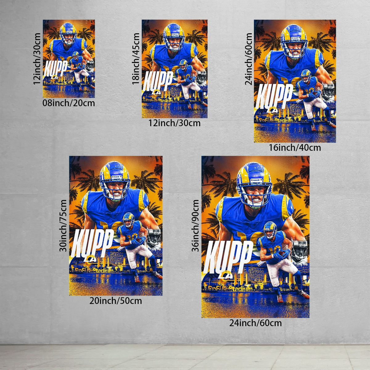Cooper Kupp Sports Decoration Poster 2 Canvas Wall Art Poster Decor Gift