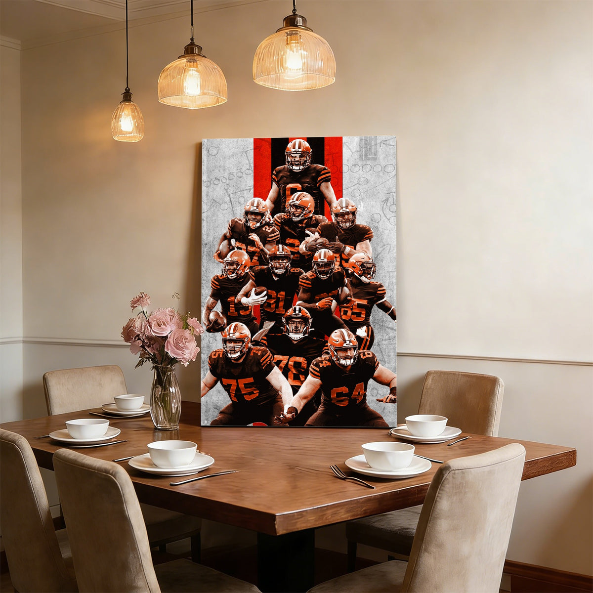 Baker Mayfield Sports Celebrity Art Deco Poster 9 Canvas Wall Art Poster Decor Gift