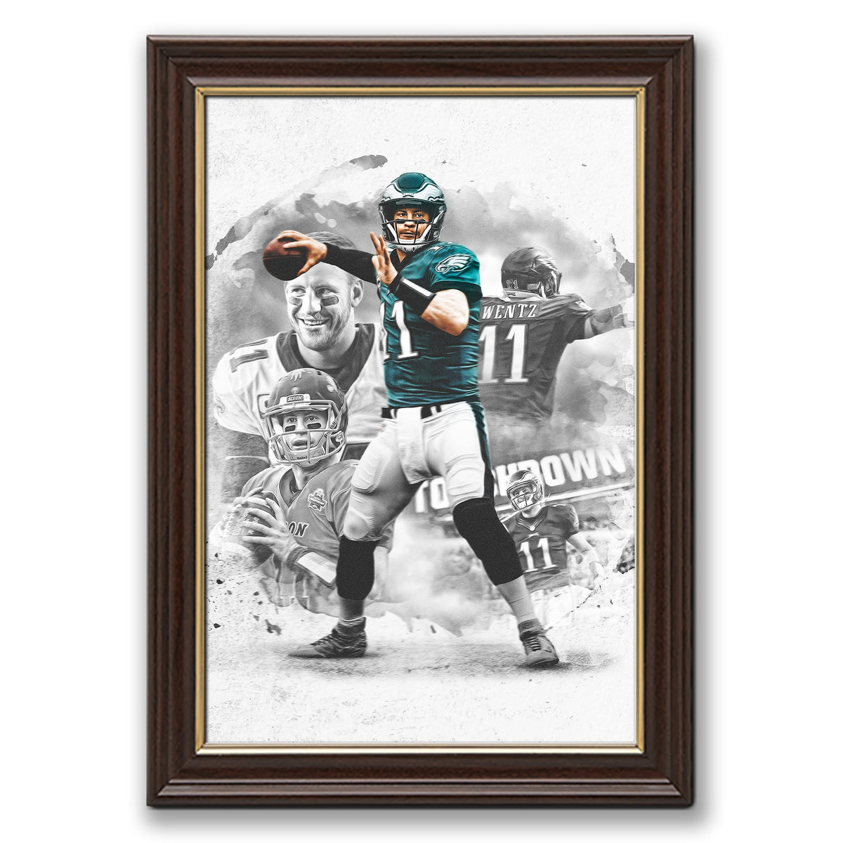 Carson Wentz Art Sports Decorative Poster School Dormitory 1 Canvas Wall Art Poster Decor Gift