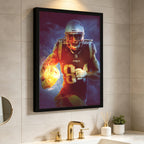 Cordarrelle Patterson Art Sports Decorative Poster School Dormitory 6 Canvas Wall Art Poster Decor Gift