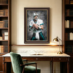 Dan Marino Celebrity Sports Art Poster School Dining Room Decoration 0 Canvas Wall Art Poster Decor Gift