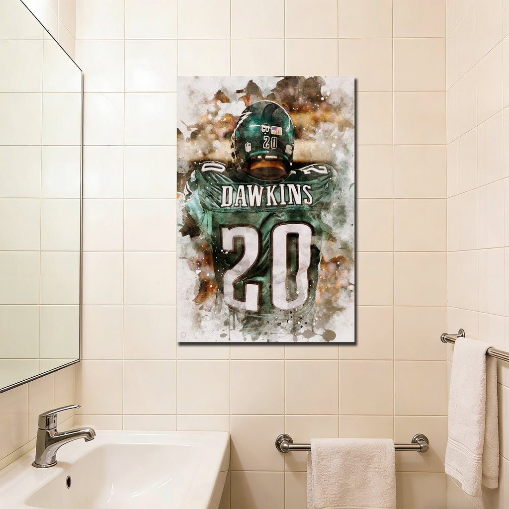 Brian Dawkins Art Poster 0 Canvas Wall Art Poster Decor Gift
