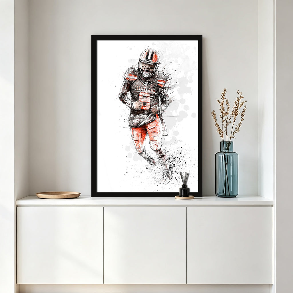 Baker Mayfield Art Sports Decorative Poster School Dormitory 0 Canvas Wall Art Poster Decor Gift
