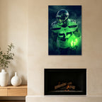Chris Carson Art Sports Decorative Poster School Dormitory 3 Canvas Wall Art Poster Decor Gift