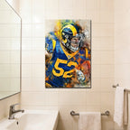 Clay Matthews Celebrity Sports Art Poster School Dining Room Decoration 1 Canvas Wall Art Poster Decor Gift
