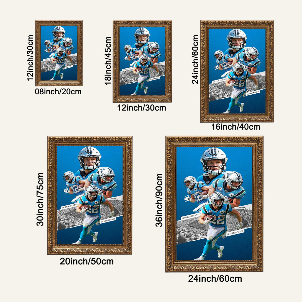 Christian McCaffrey Celebrity Sports Art Poster School Dining Room Decoration 0 Canvas Wall Art Poster Decor Gift