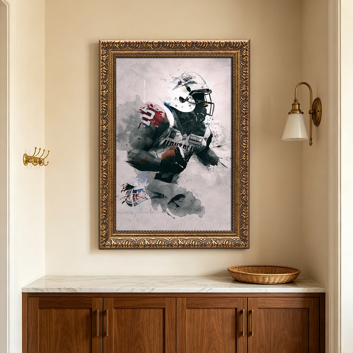 Brandon Whitaker Art Sports Decorative Poster School Dormitory 4 Canvas Wall Art Poster Decor Gift