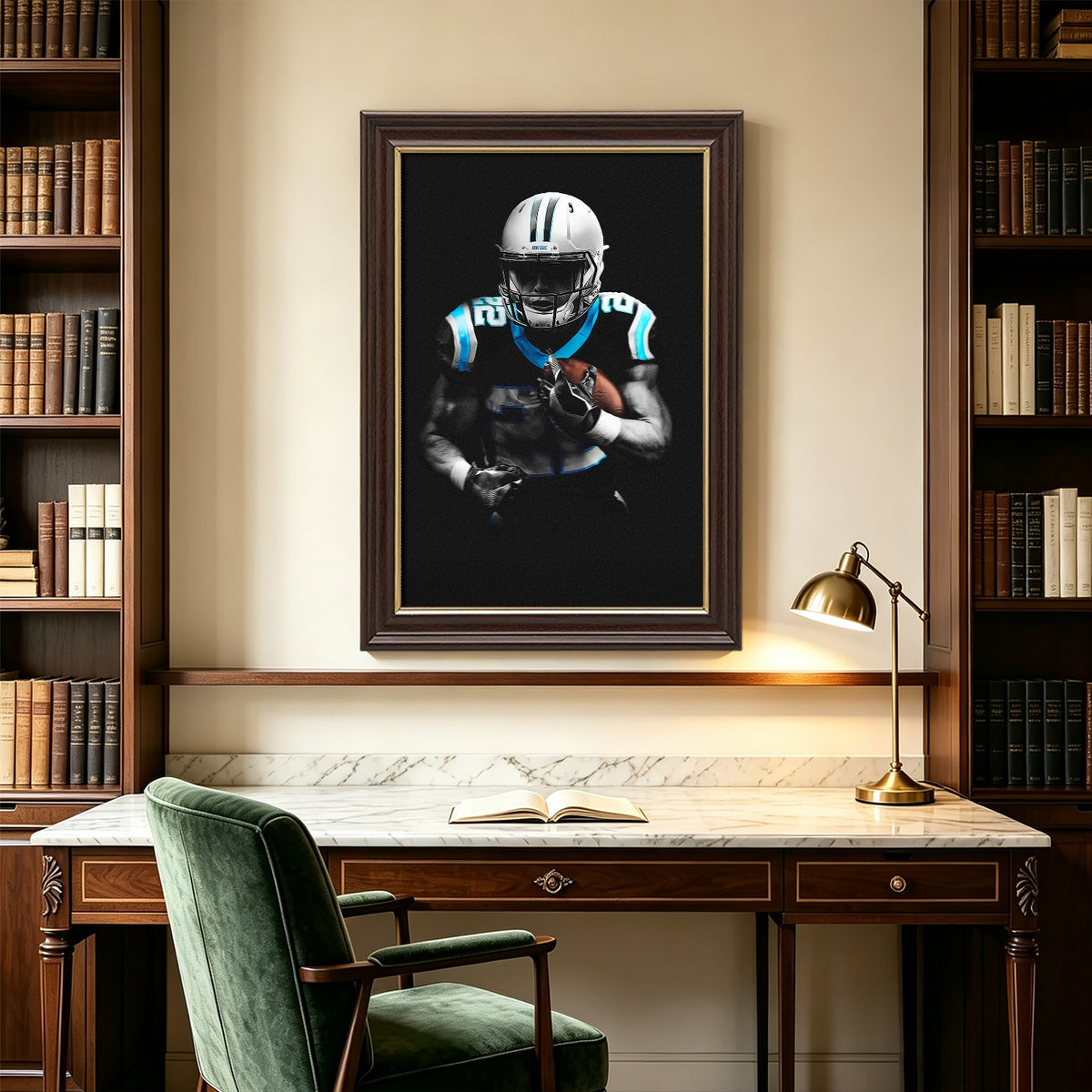 Christian McCaffrey Art Sports Decorative Poster School Dormitory 5 Canvas Wall Art Poster Decor Gift