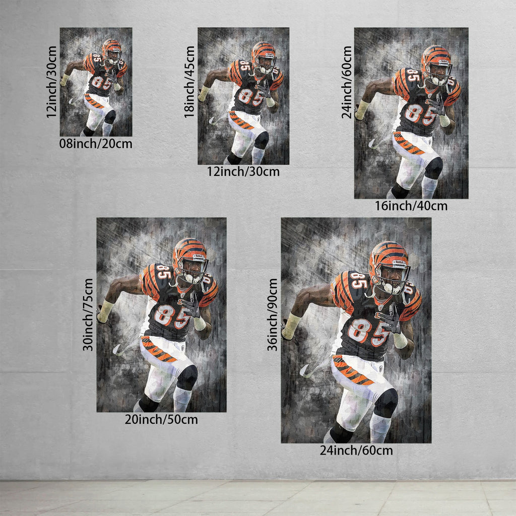 Chad Johnson Celebrity Sports Art Poster School Dining Room Decoration 4 Canvas Wall Art Poster Decor Gift