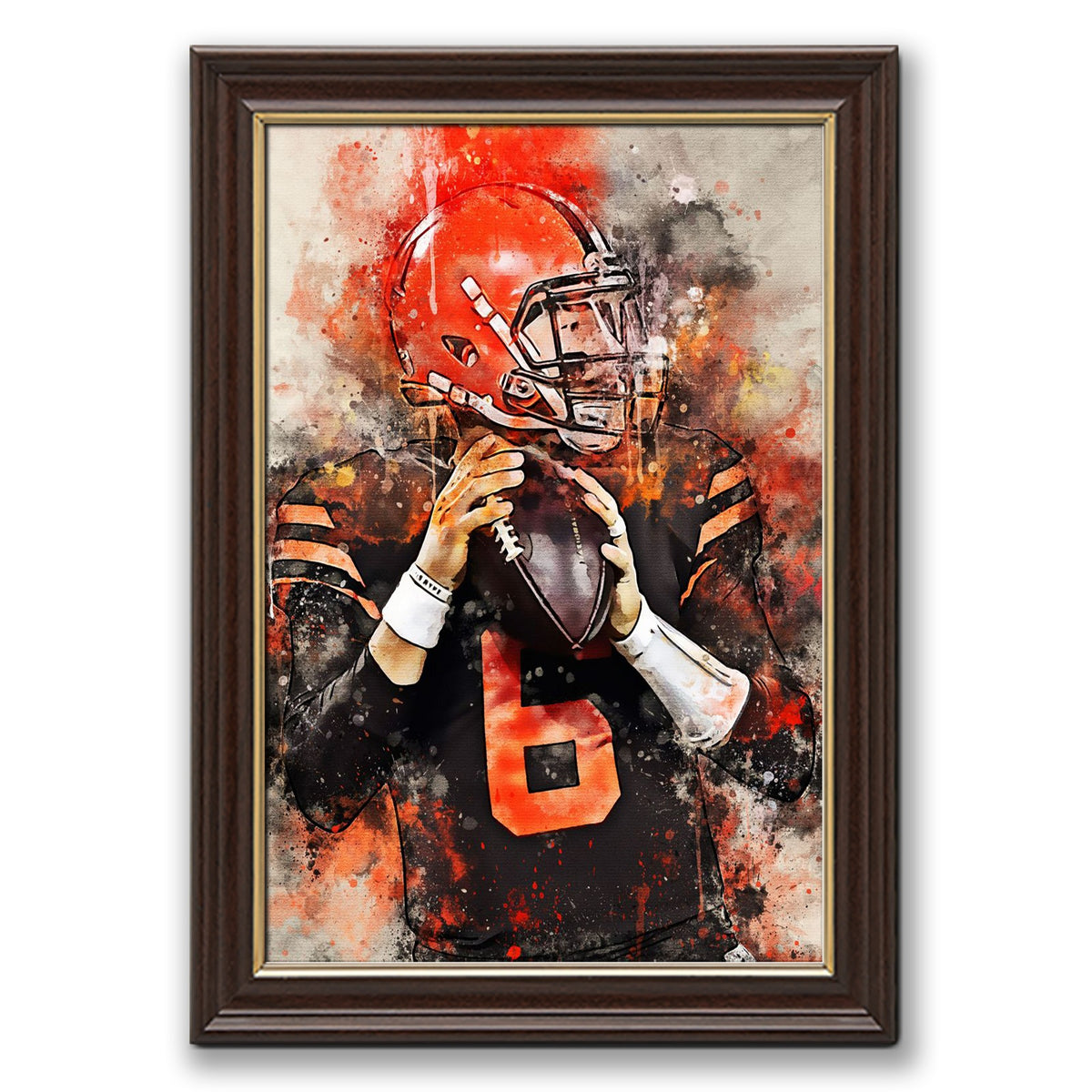Baker Mayfield Celebrity Sports Art Poster School Dining Room Decoration 3 Canvas Wall Art Poster Decor Gift