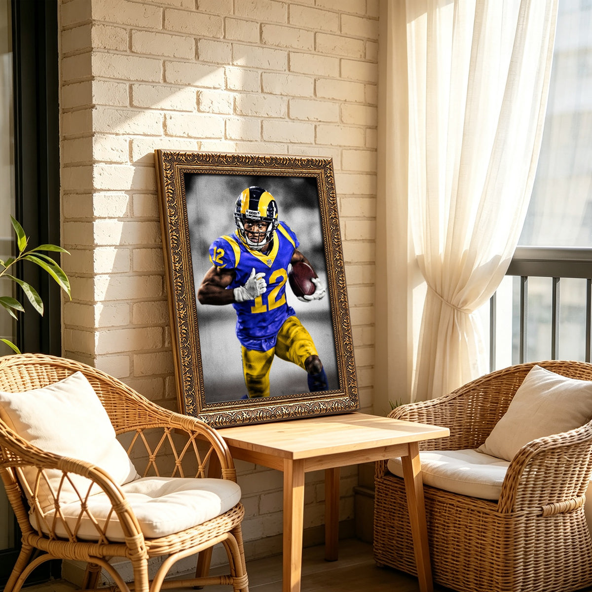 Brandin Cooks Art Sports Decorative Poster School Dormitory 5 Canvas Wall Art Poster Decor Gift