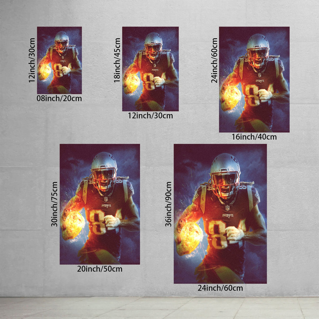 Cordarrelle Patterson Art Sports Decorative Poster School Dormitory 6 Canvas Wall Art Poster Decor Gift